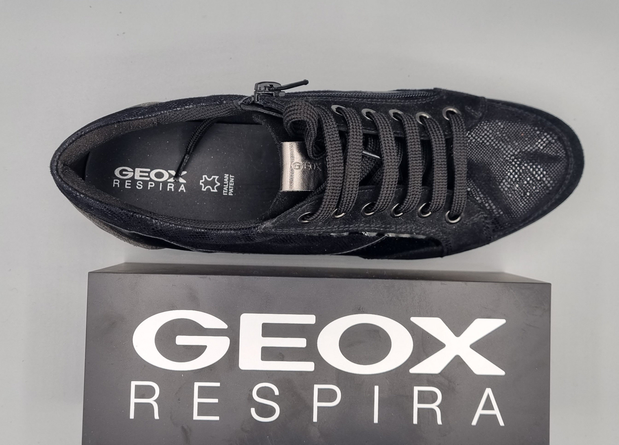 GEOX Sneakers-Baskets cuir femme modèle Myria - noir - Nous Seuls  Chaussures - Fréjus - Saint Raphaël