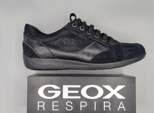 GEOX cuir femme modèle "Myria" - noir - Nous Chaussures - Fréjus Saint Raphaël