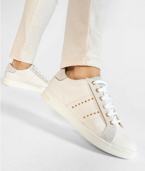 GEOX Sneakers-Baskets cuir modèle femme Tabeyla beige - Nous Seuls  Chaussures - Fréjus- Saint Raphaël
