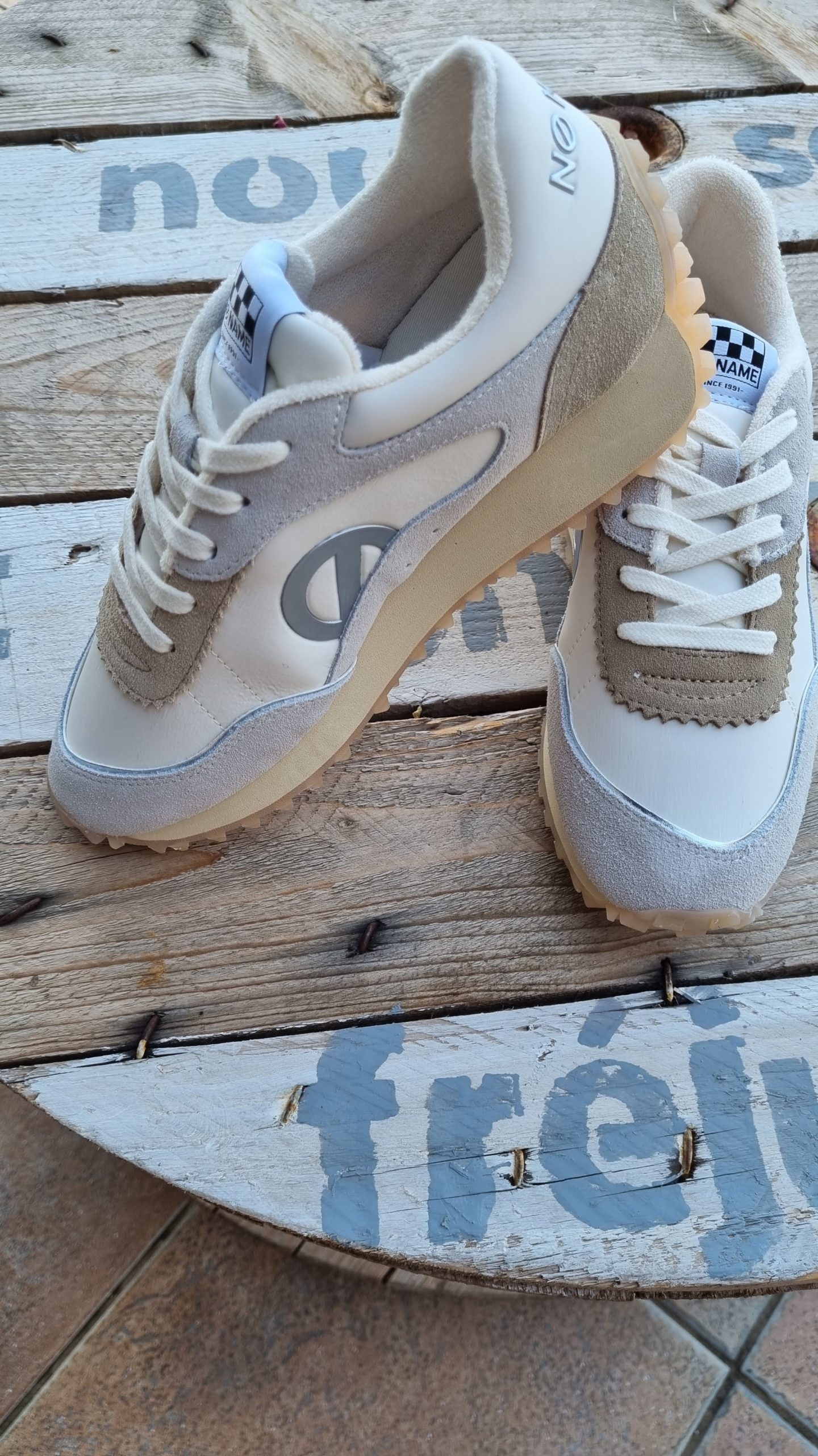 no name punky jogger beige